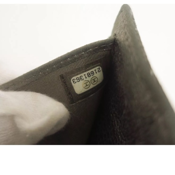 Chanel Camelia gold dusted compact trifold wallet with front snap closure w COA! - Picture 6 of 11